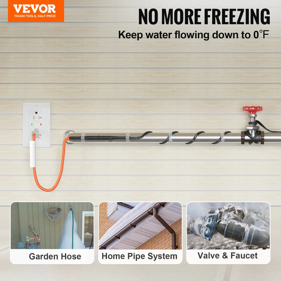 Αυτορυθμιζόμενος Καλωδίωση Θέρμανσης Σωλήνα με Ενσωματωμένο Θερμοστάτη