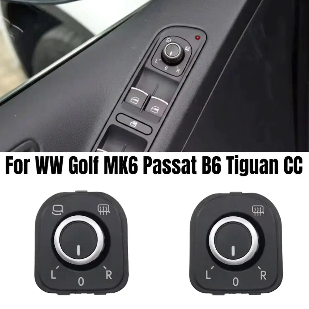 Mirror Control Switch For VW Golf Jetta Mk5 Mk6 CC Passat B6 by InterCyprus Trading Ltd