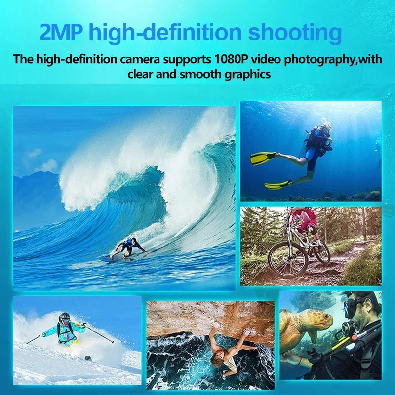 2MP High-Definition Underwater Cycling Camera &ndash; 1080P High-Definition Video Quality