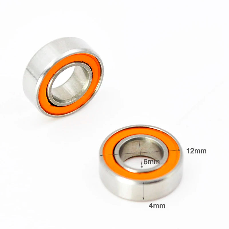 10pcs Hybrid Ceramic Bearings for Spinning Reels &ndash; Silent SMR126 6X12X4mm / CHINA / 10Pcs