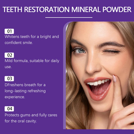 Teeth Restoration Mineral Powder &ndash; Remove Stains and Freshen Breath