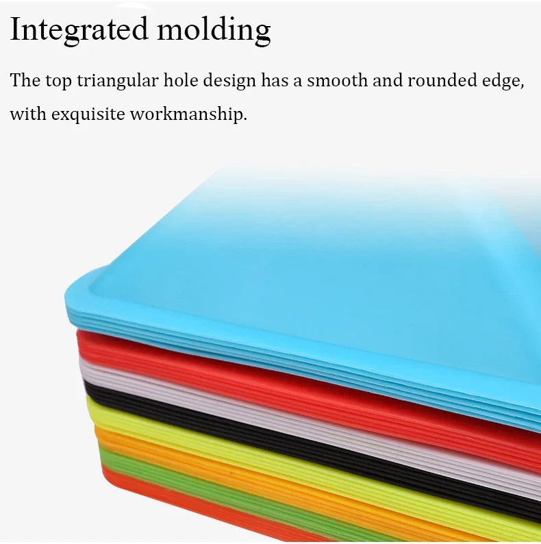 10PCS Triangular Football Training Cones - Agility Markers for Soccer Practice