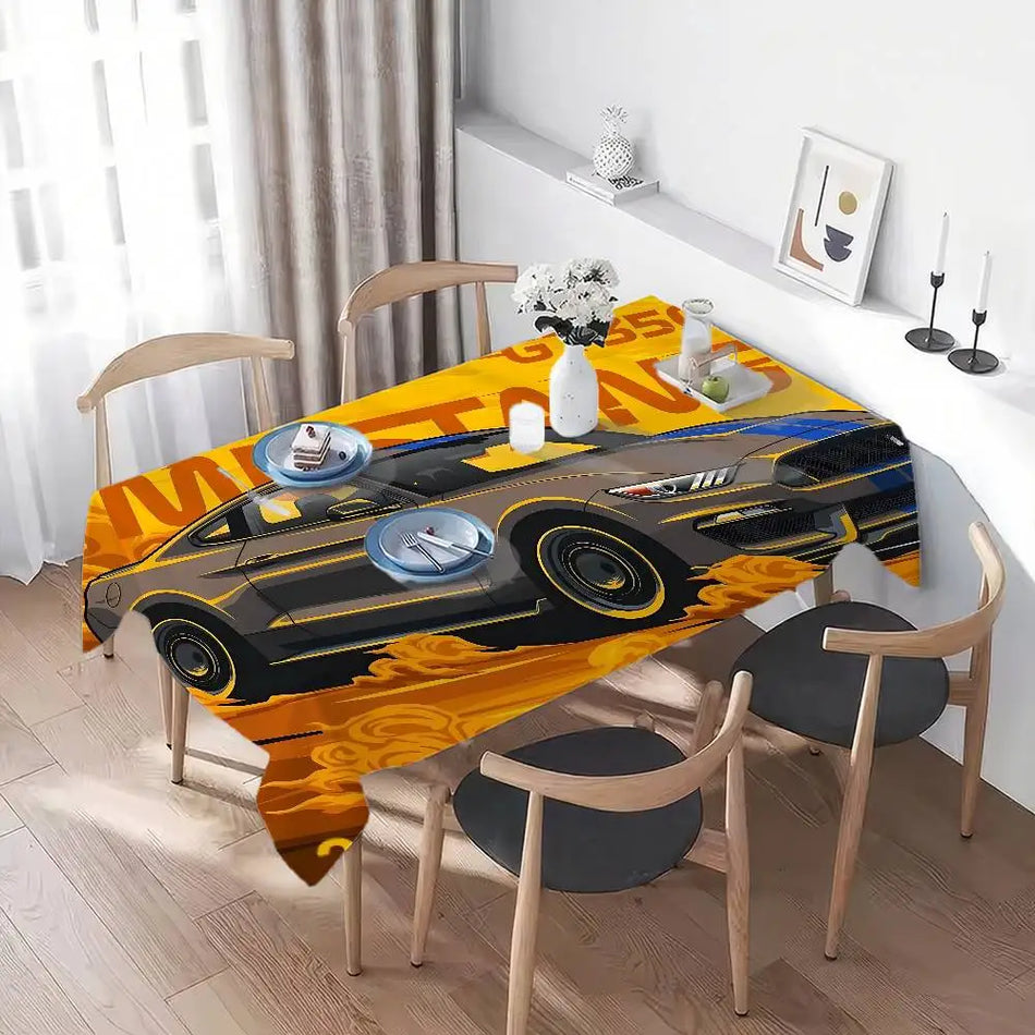 Rennstil Tischdecke für Dinnerpartys, Hochzeiten, Bankette, Outdoor-Events und zwanglose Zusammenkünfte