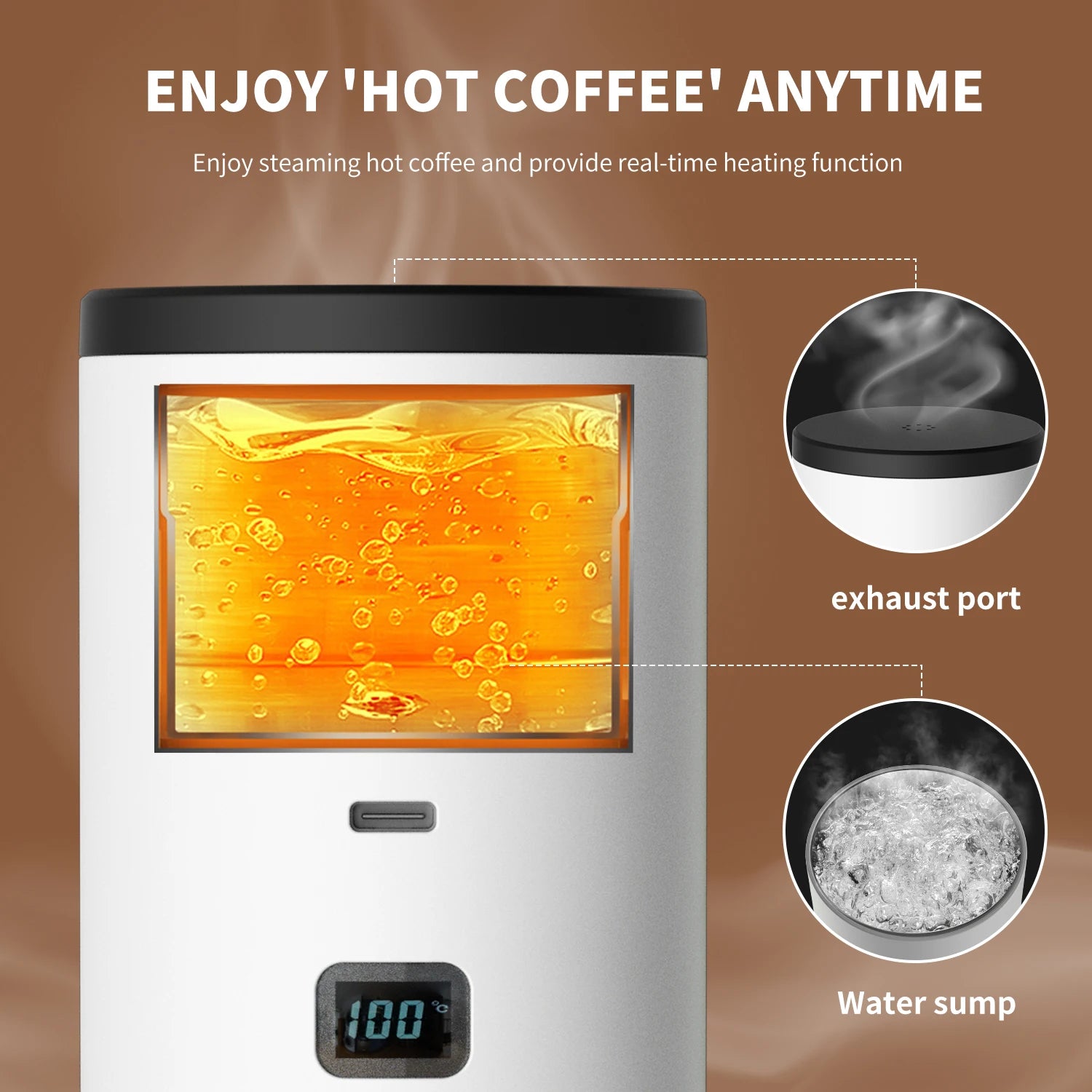 2025 New Portable Capsule Coffee Machine &ndash; High Pressure Brewing with Touch Screen Display