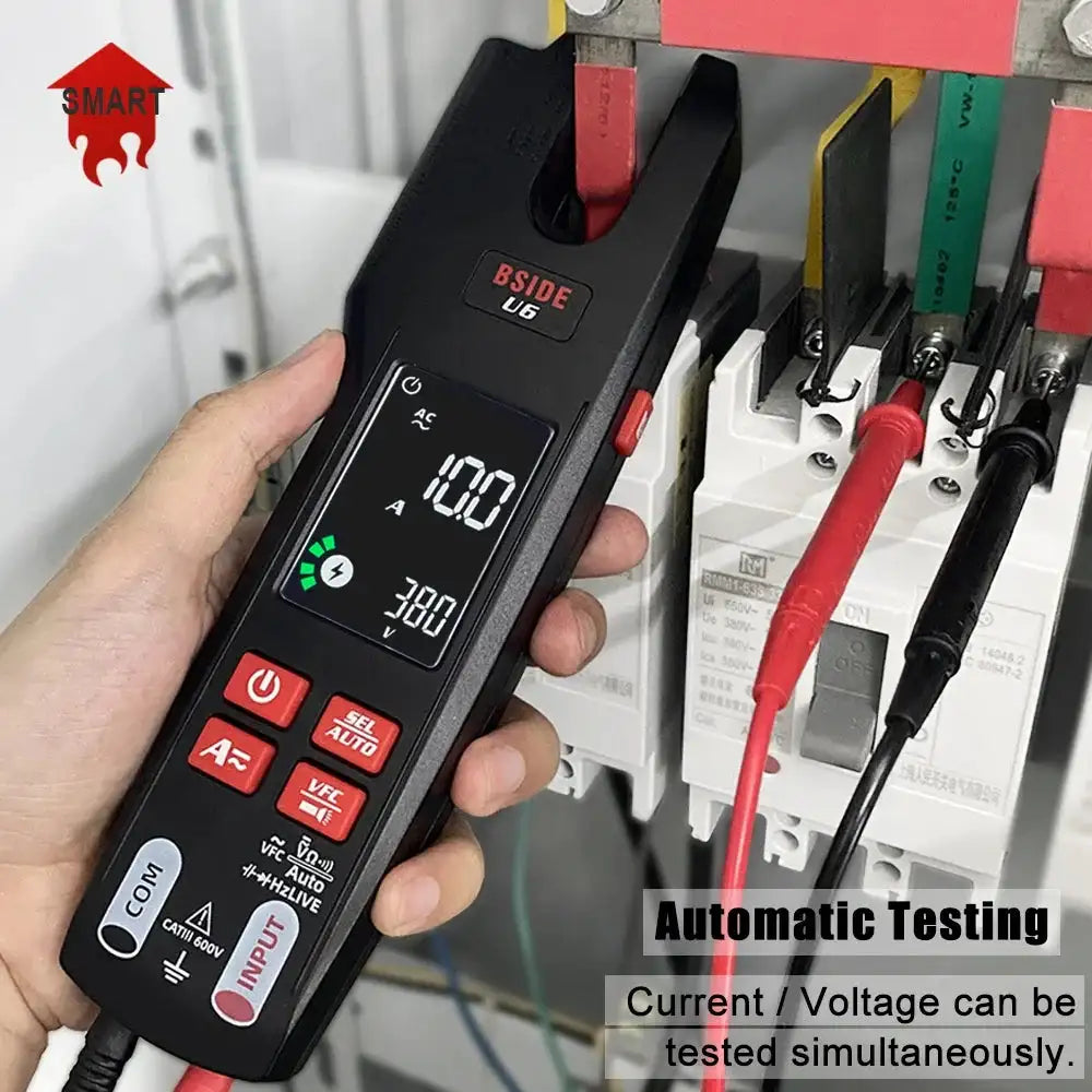 BSIDE U6 True RMS 600A USB Clamp Meter NCV Digital Tester