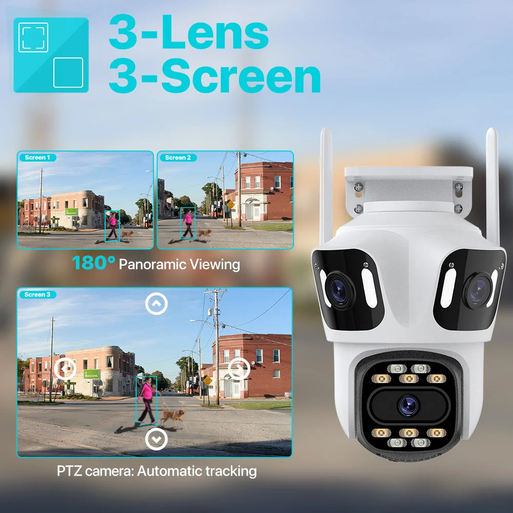 6K HD Outdoor PTZ IP Camera with Auto Tracking