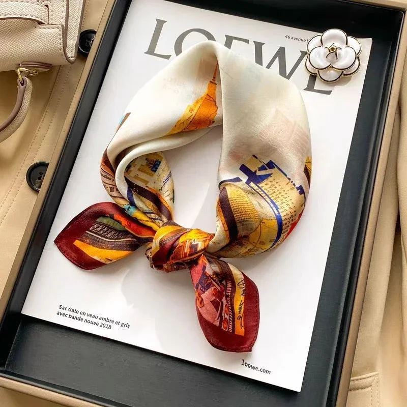 YIMOERSS Silk Bandana Scarf &ndash; Luxurious 100% Real Silk