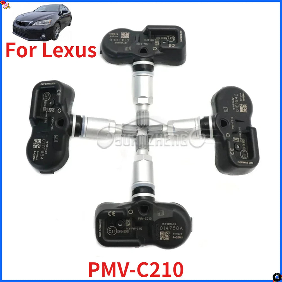 TPMS Sensor for Lexus LX RX 433MHz PMV-C210 Direct-Fit No Programming Required for 2009-2015 Vehicles
