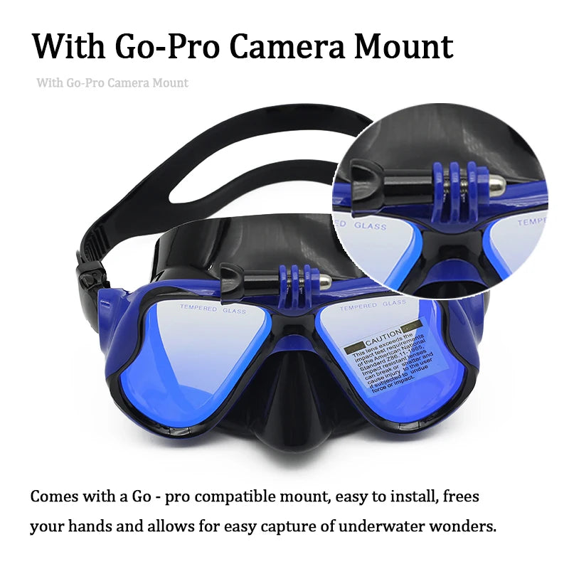 Professional Scuba Mask and Snorkel &ndash; Anti-Fog and UV Protection