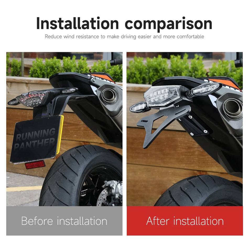 License Plate Holder with LED Tail Light for KTM 790 DUKE and 890 DUKE