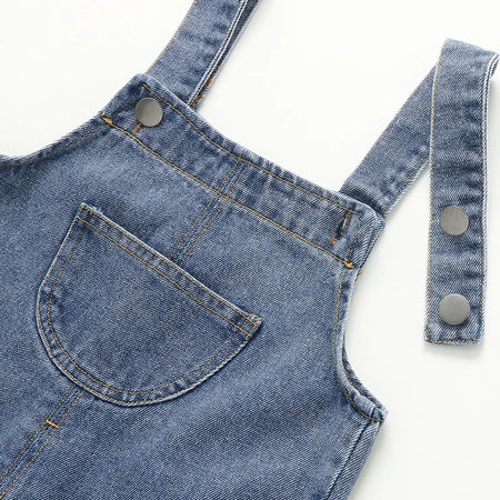MILANCEL Unisex Denim Overalls for Toddlers