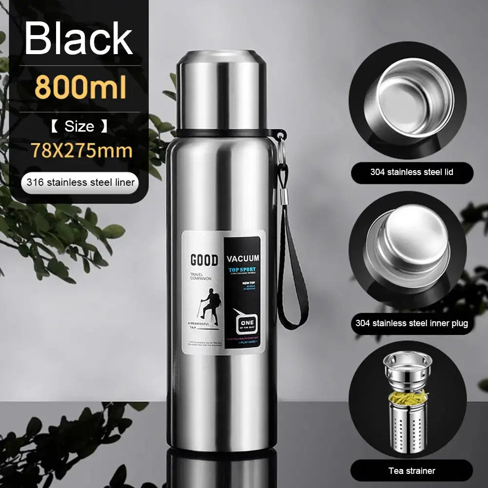 Stainless Steel Thermal Water Bottle With Handle Insulated