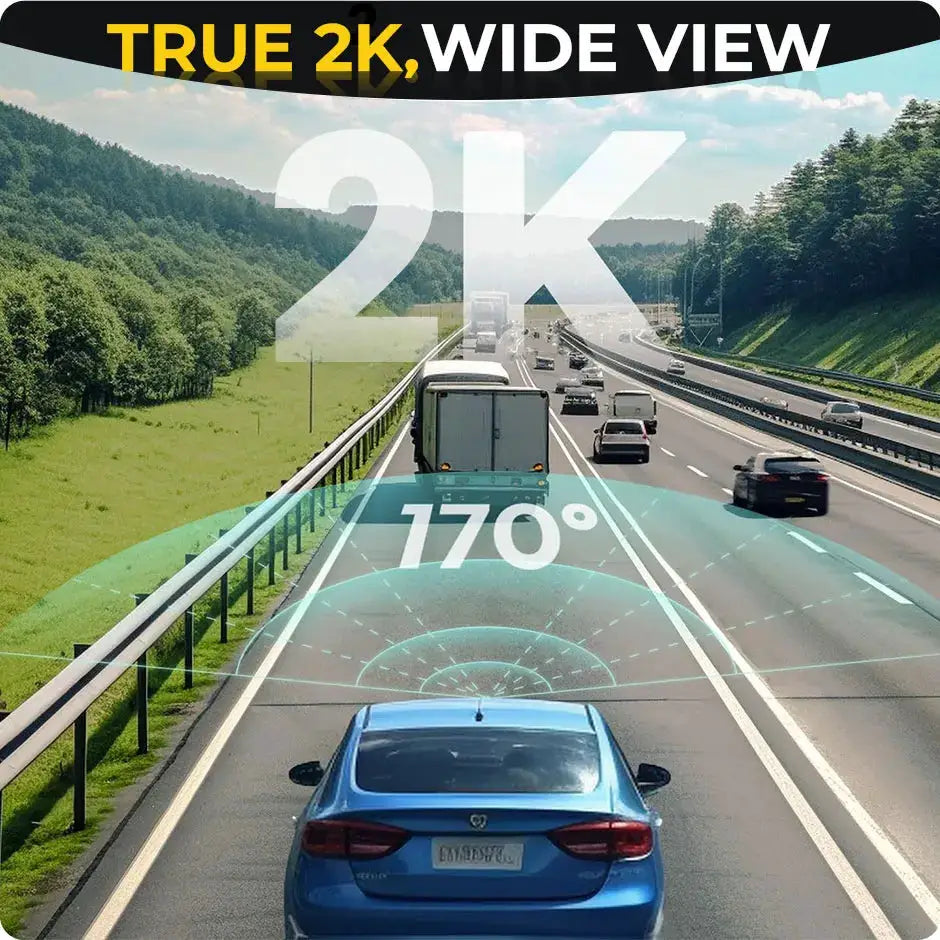 2K Full HD Dash Cam With 5G WiFi, Night Vision And Parking Monitor by InterCyprus Trading Ltd
