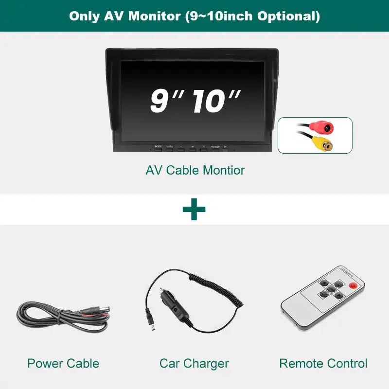 9 Inch Ahd Monitor With Ips Screen 4 Pin Av Cable For Trucks by InterCyprus Trading Ltd