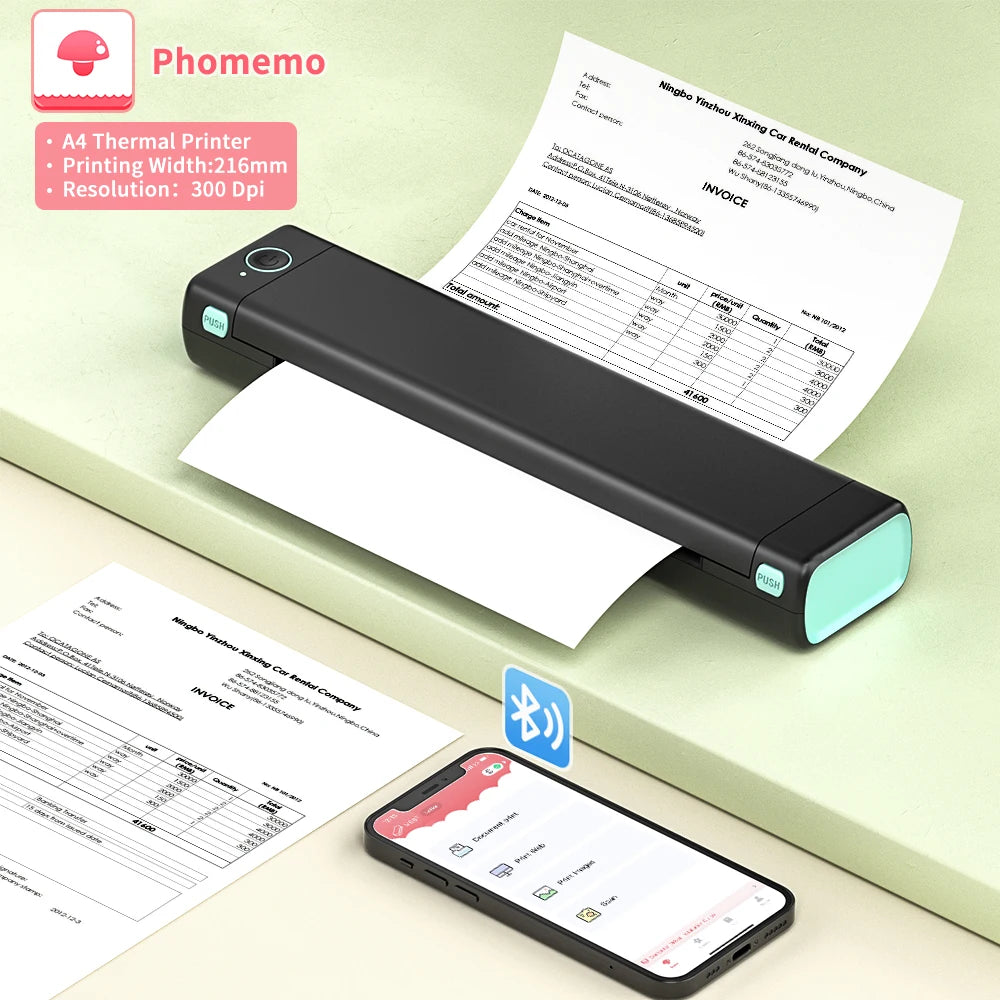 Phomemo M08F A4 Portable Thermal Printer &ndash; Bluetooth