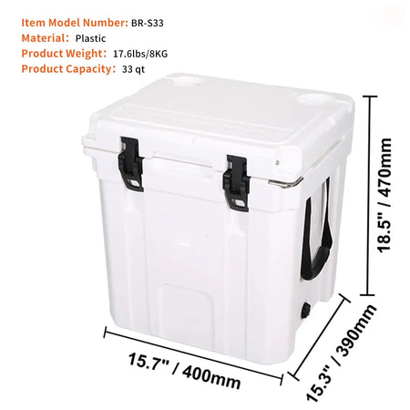 Insulated   25 33 45 52QT Hard Cooler Ice Chest 33QT / france