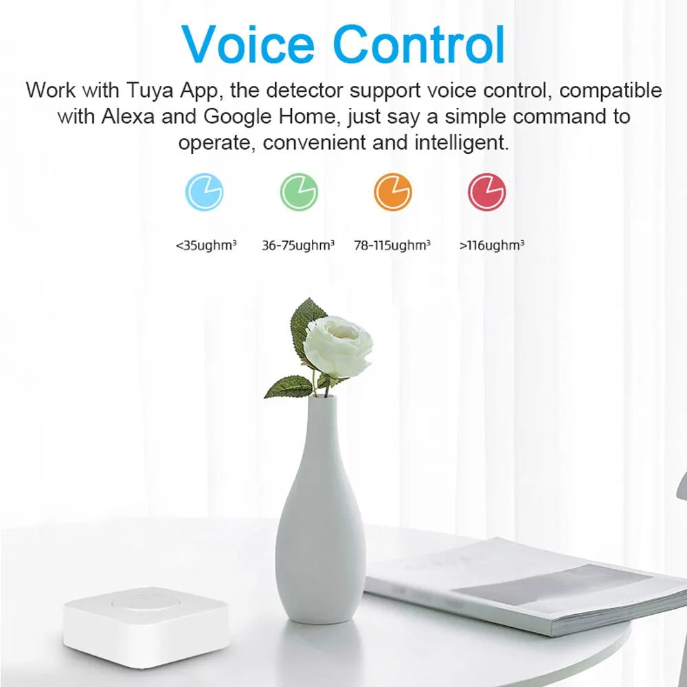 Tuya WiFi 6-In-1 Air Quality Monitor &ndash; Voice Assistant Ready