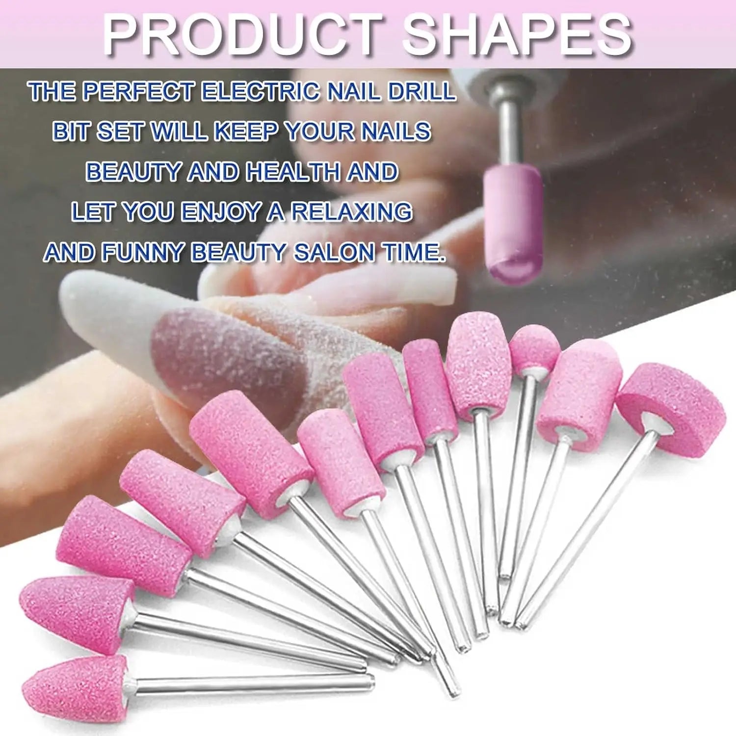 YIKOOLIN DMT Nail Drill Bits Set - Multi Size 12-30