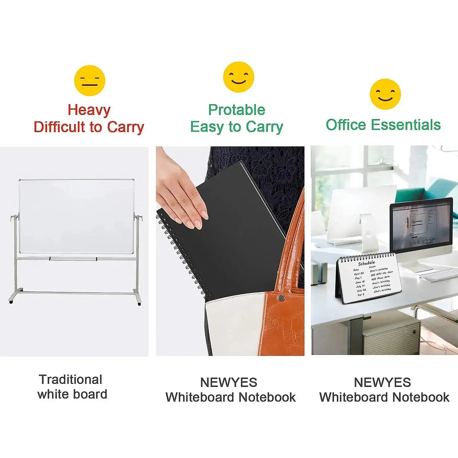 A6 Reusable Erasable Whiteboard Notebook For Meetings