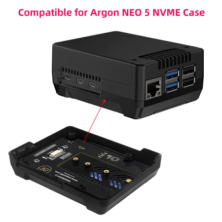 Argon NEO 5 M.2 NVME PCIe Expansion Board &ndash; Enhanced SSD Booting for Raspberry Pi 5