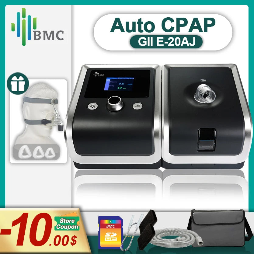 BMC E20AJ APAP Otomatik CPAP Makinesi Nemlendirici ve Maske ile