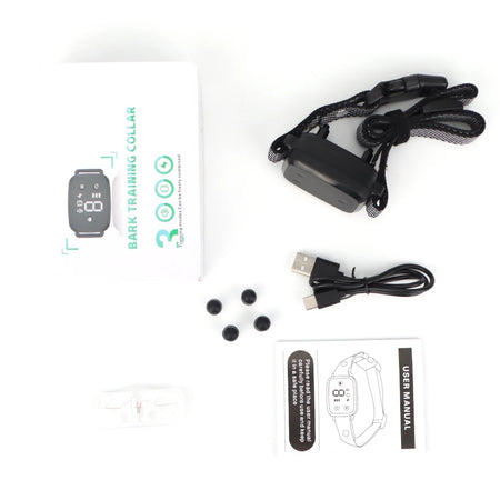 Smart Anti-Barking Dog Collar with HD Display and Waterproof Design
