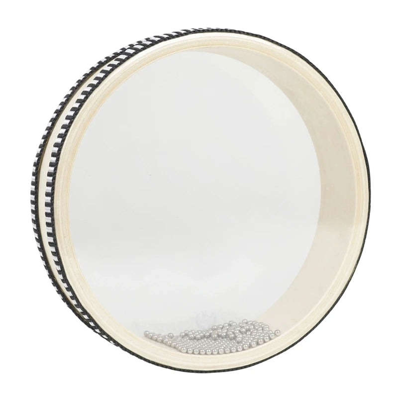 Ocean Wave Bead Hand Drum &ndash; Gentle Sea Sound For Learning 8 inches