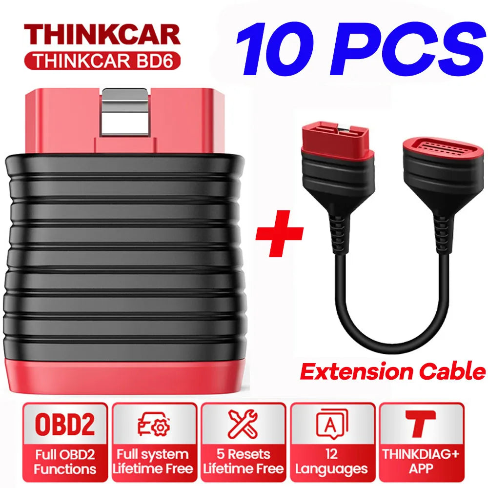 MUCAR THINKCAR BD6 Bluetooth Scanner &ndash; Full System Scan 10 PCS BD6 and Cable / france