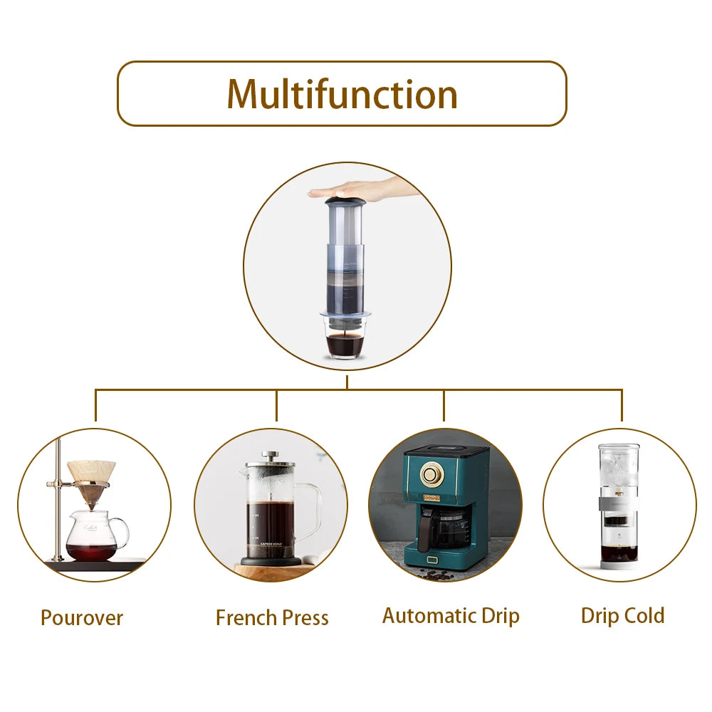 RECAFIMIL Portable French Press Espresso Coffee Maker