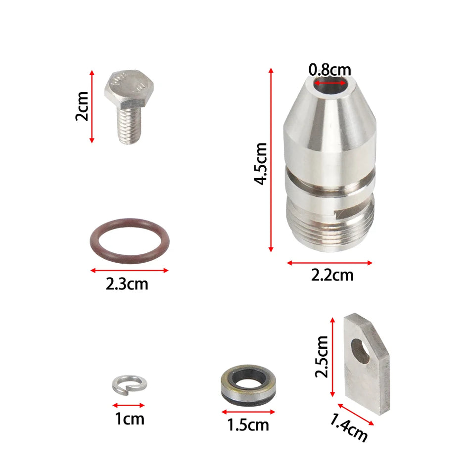 Greičio matuoklio korpuso pavaros sandariklių rinkinys Chevrolet TH350 transmisijai su O žiedu ir varžtais