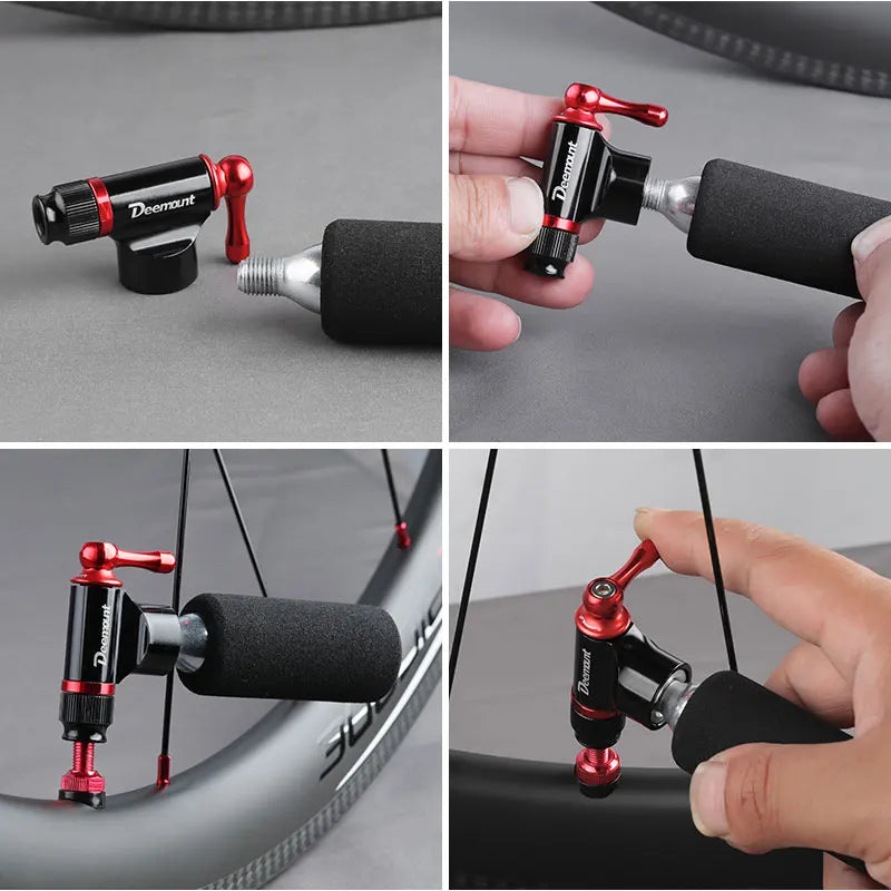 Bicycle CO2 Nozzle &ndash; Quick Inflation for Schrader and Presta Valves