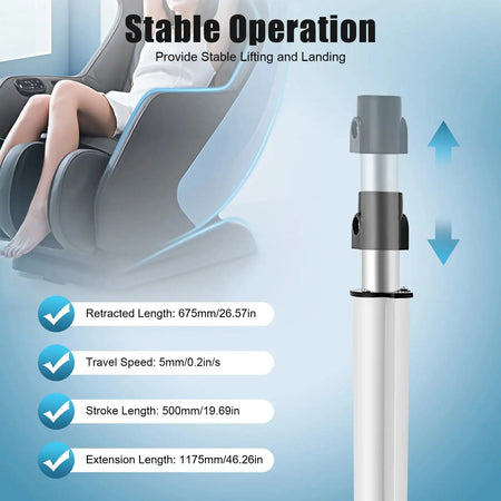 6000N 500mm Electric Linear Actuator &ndash; IP44 Waterproof