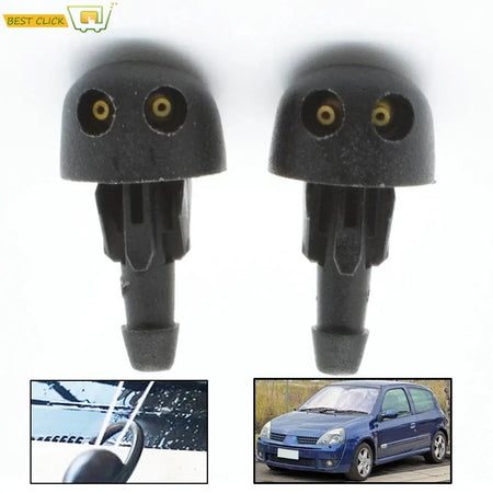Misima OE# 7700413545 2Pcs Front Windscreen Wiper Washer Nozzle Jet For Renault Clio 2 1998 1999 2000 2001 2002 2003 2004 2005 by InterCyprus Trading Ltd