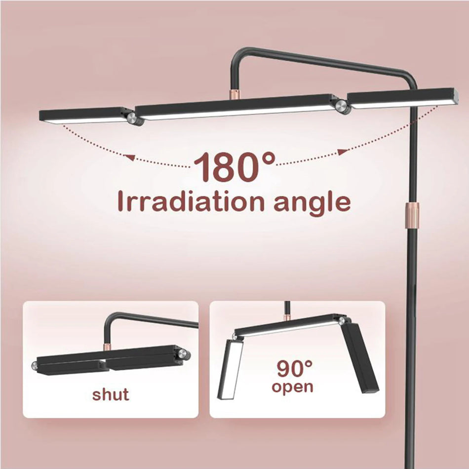 LED Floor Fill Light 40W 3200K-5600K Adjustable Moon Lamp with Stand for Vlog and Desktop