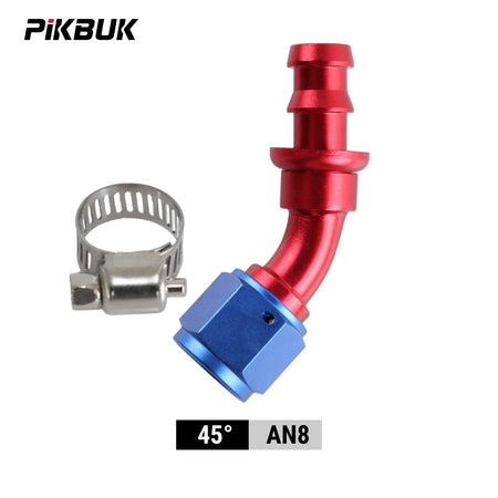 AN4 AN6 AN8 AN10 AN12 Hose End Fittings With 180 Degree Push-On by InterCyprus Trading Ltd