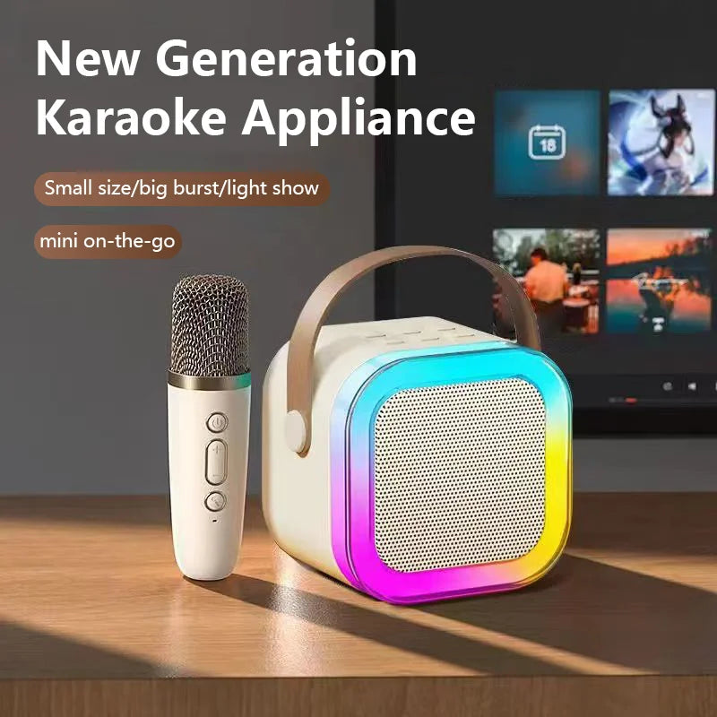 Portable Wireless Karaoke Speaker &ndash; RGB LED Lights Included
