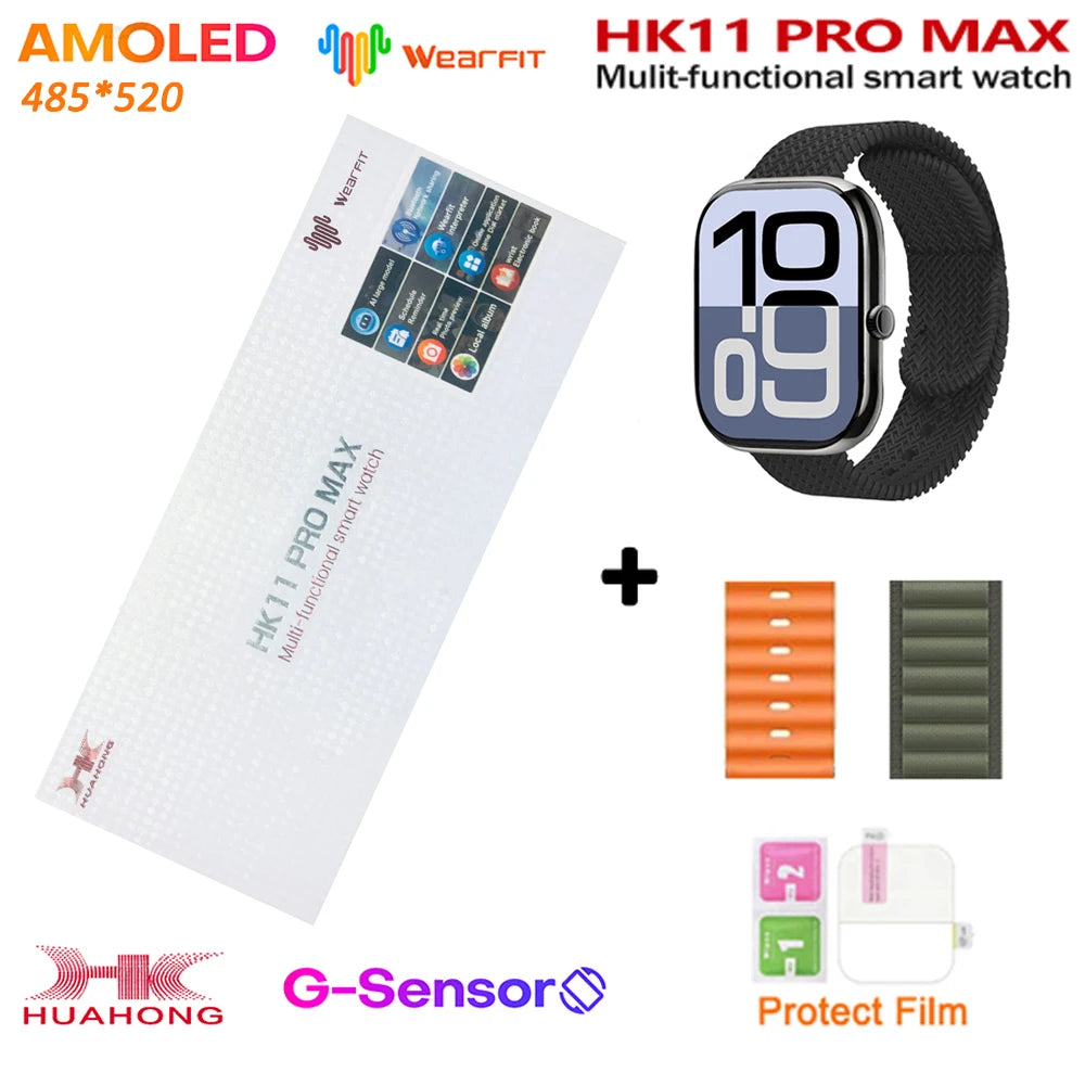 HK11 Pro Max Smartwatch 2025 &ndash; AI Chat Robot AMOLED Display