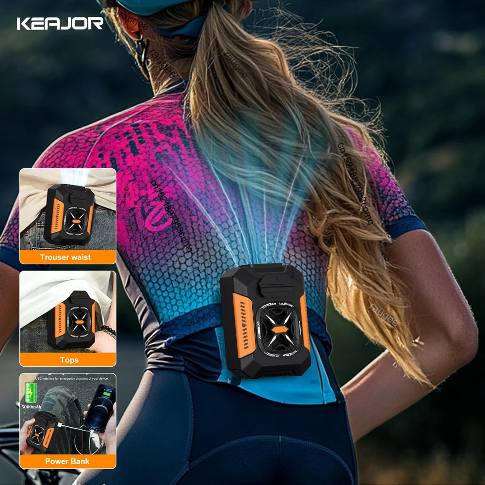 Mini Waist Clip Fan &ndash; Ultra Lightweight Power Bank Ready