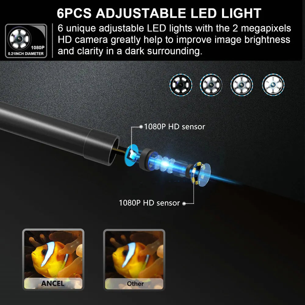 ANCEL W655 WiFi Endoscope &ndash; 1080P HD Wireless Inspection