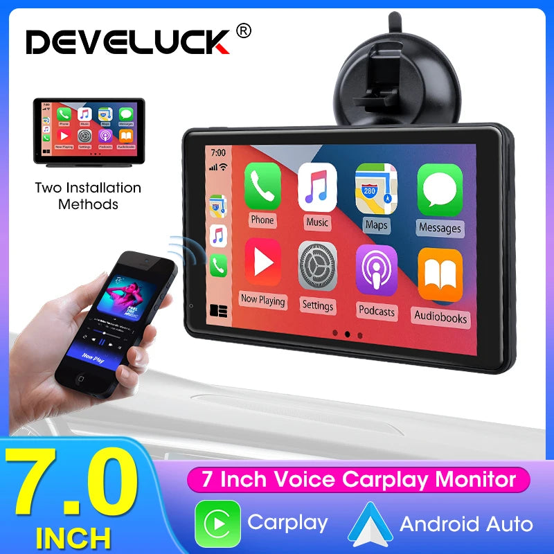 7 Inch CarPlay Android Auto Avto Radio Z Zadnjo Kamero