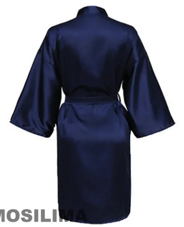 Elegant Kimono Satin Bridesmaid Bathrobe - Perfect for Wedding Parties