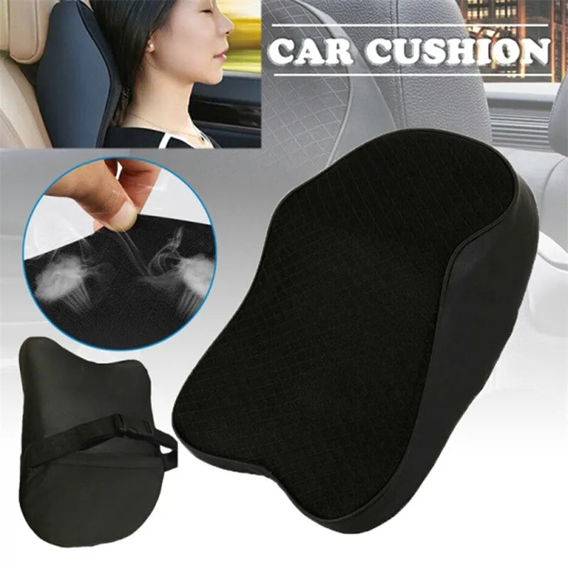 Car Headrest Memory Foam Neck Pillow &ndash; Breathable Comfort