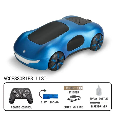 RC Car 2.4G 1/18 Gesture Sensor &ndash; LED Light Off Road Fun RC Blue