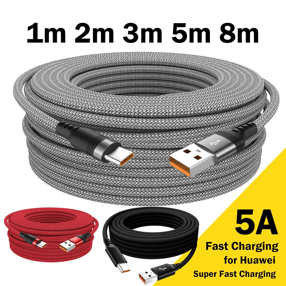 USB Type C Cable 5A Fast Charge