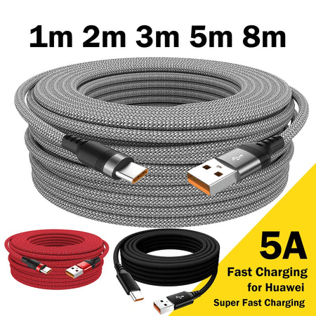 USB Type C Cable 5A Fast Charge
