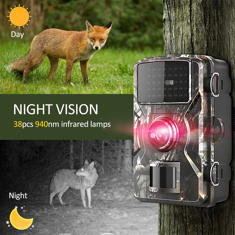 🟠 Χειρουργική κάμερα 16MP 1080p 940nm υπέρυθρη νυχτερινή όραση κίνηση ενεργοποιημένη σκανδάλη ασφαλείας Cam Outdoor Wildlife Photo Traps