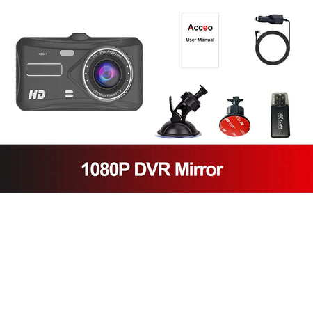 ACCEO 4.0 Inch Dashcam &ndash; Dual Lens 1080P Night Vision Only Dashcam-B12 / 32G