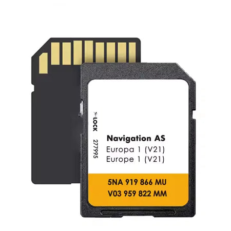 Newest 32GB SD Card Navigation Card AS V21 &ndash; Enhanced GPS Maps for VW Discover Media for VW AS V21