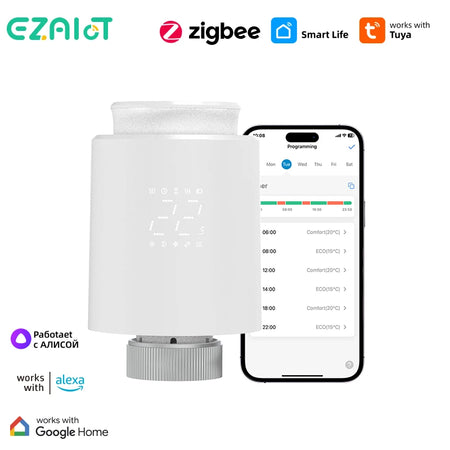Tuya ZigBee TRV Thermostat Smart &ndash; Alexa And Google Home