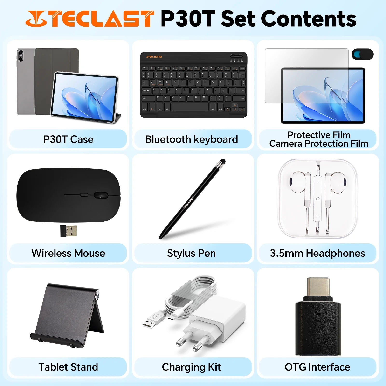Teclast P30T Android 15 Tablet &ndash; Ultra Slim Performance